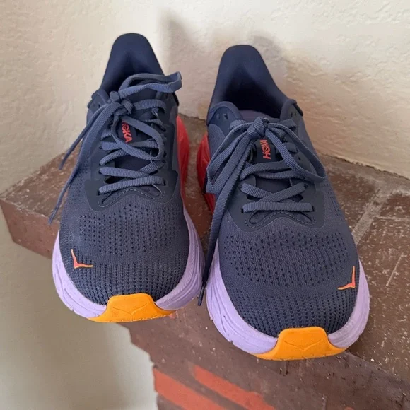 Hoka Blue, purple, coral Running Shoes like new - Picture 4 of 6